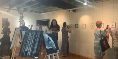 Photo de la galerie lors de l'exposition de Folie.