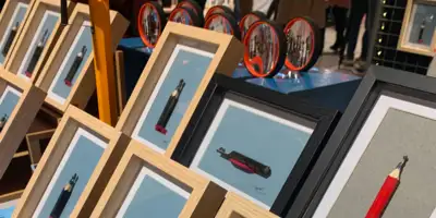 Photo des mines exposées durant l'id d'art 2023.