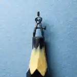 Compas - Cette mine représente un compas. On peut voir le détail de la vis.